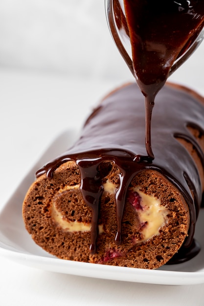 Delicious chocolate roll arrangement