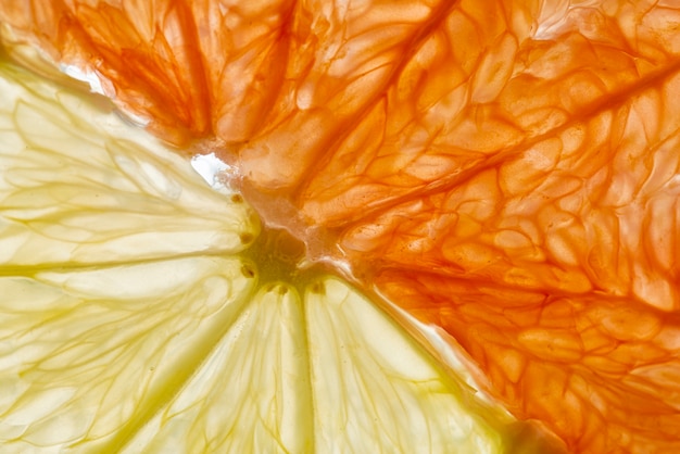 Free photo delicious citrus slices arrangement close up