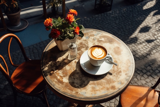 Free Photo delicious coffee cup indoors