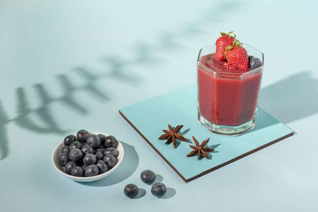 Free Photo delicious colada morada composition