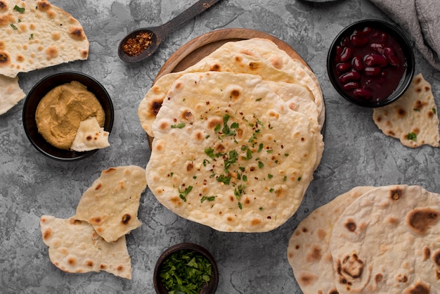 Delicious composition of nutritious roti