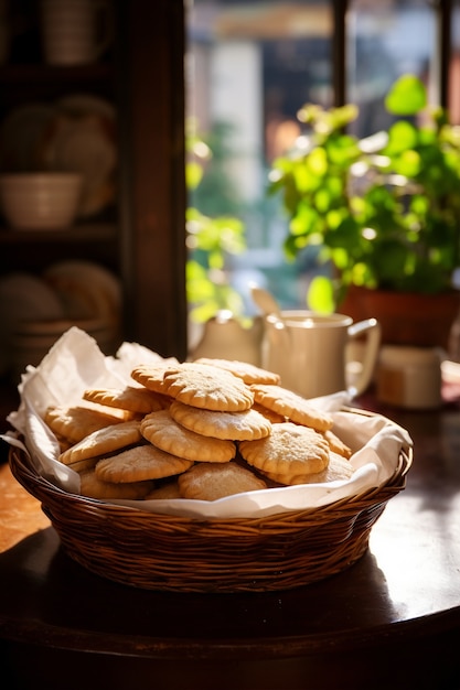 Free photo delicious cookies arrangement