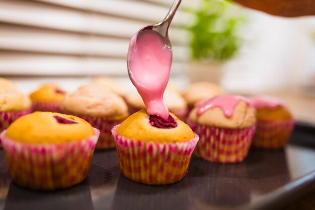 Delicious cupcakes decoration