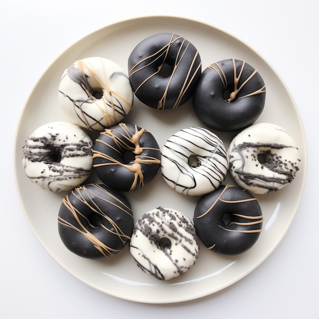 Free photo delicious donuts ai generated