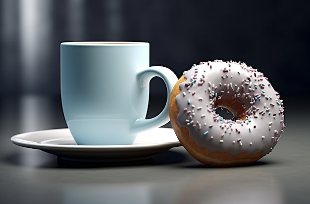 Delicious donuts ai generated