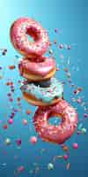 Free photo delicious donuts ai generated