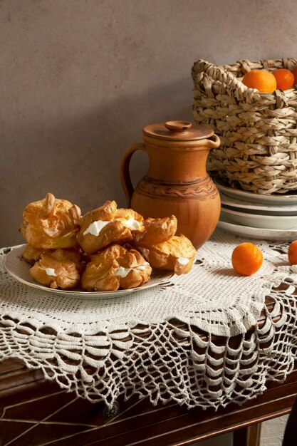 Delicious floral feast still life