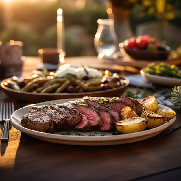 Free photo delicious food prepared for jewish hanukkah celebration