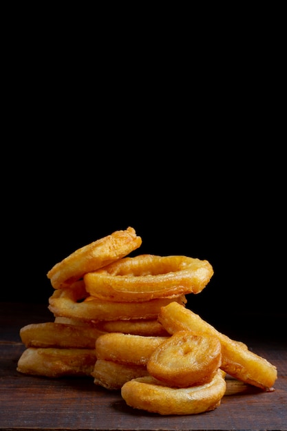 Delicious food rings arrangement