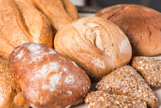 Delicious freshly baked breads