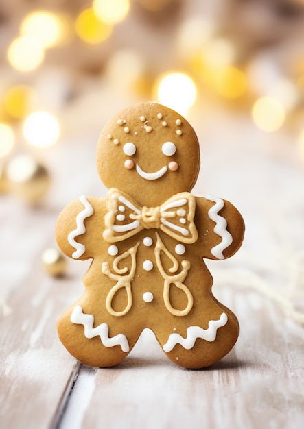 Free photo delicious gingerbread cookie