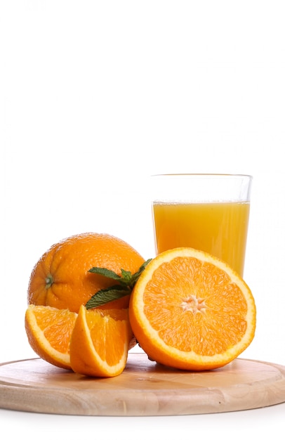 Delicious glass of orange juice