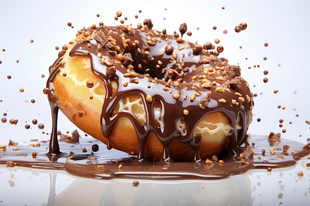 Delicious glazed doughnut