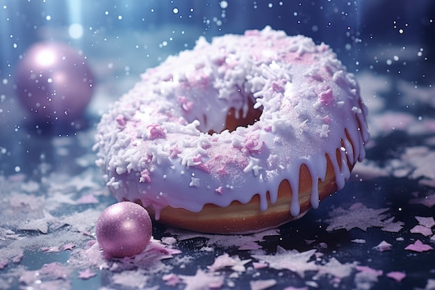 Free Photo delicious glazed doughnut