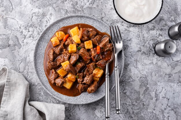 Delicious goulash ready for dinner