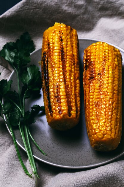 Delicious grilled corn