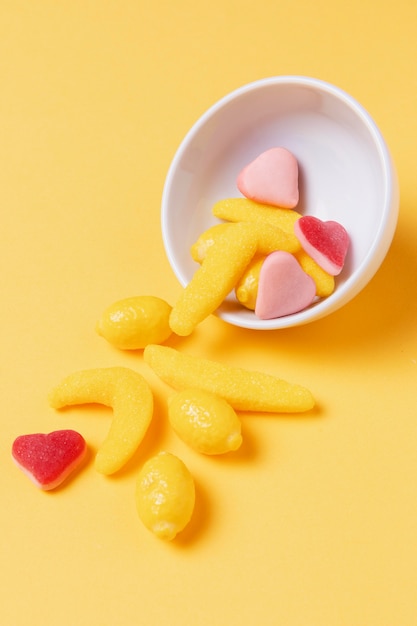 Delicious heart shaped sweets