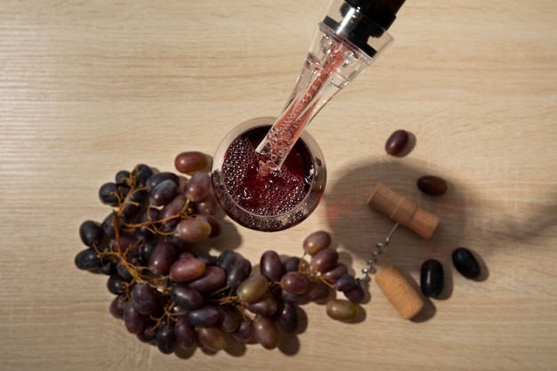 Free photo delicious high quality wine still life