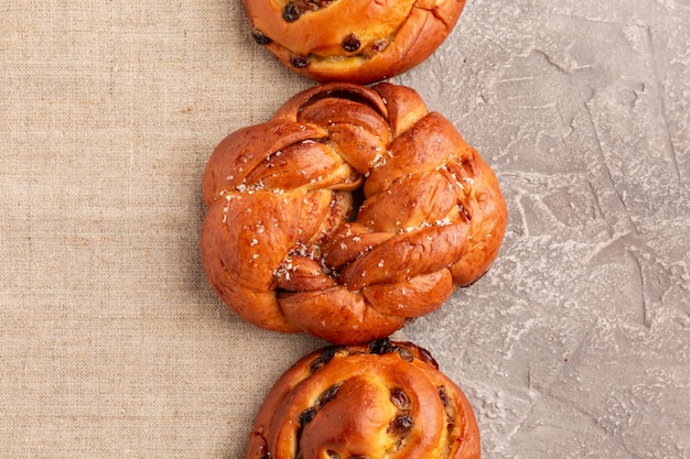 Delicious homemade bagels close up