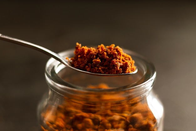 Delicious jaggery still life composition