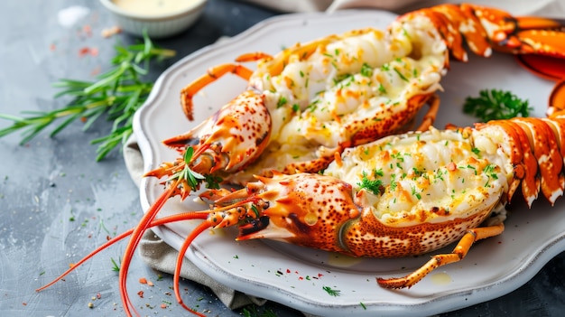 Delicious lobster gourmet seafood