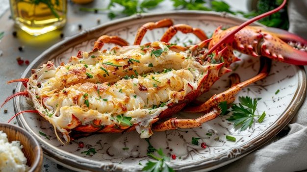 Free Photo delicious lobster gourmet seafood