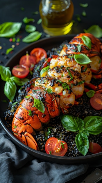 Free photo delicious lobster gourmet seafood