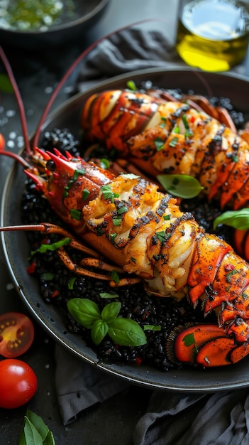 Free photo delicious lobster gourmet seafood