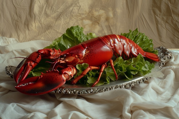 Free Photo delicious lobster gourmet seafood