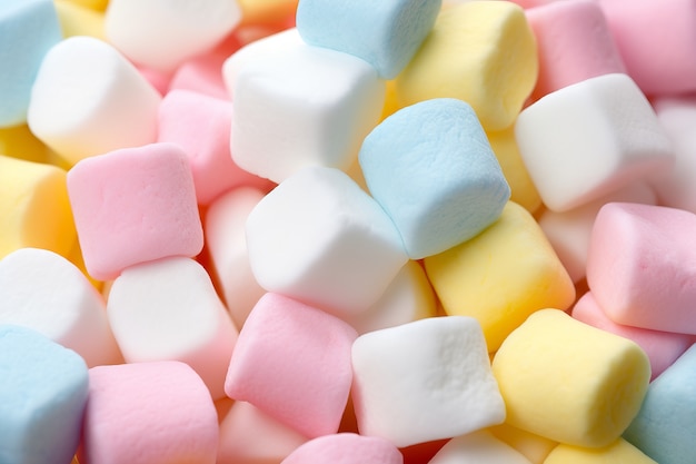 Delicious marshmallows arrangement