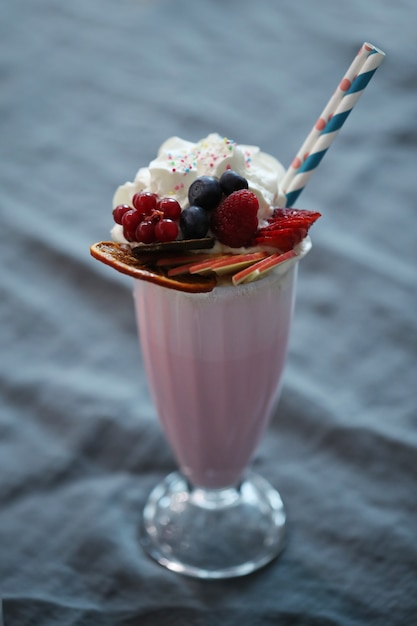 Free photo delicious milkshake