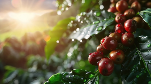 Delicious organic coffee still life