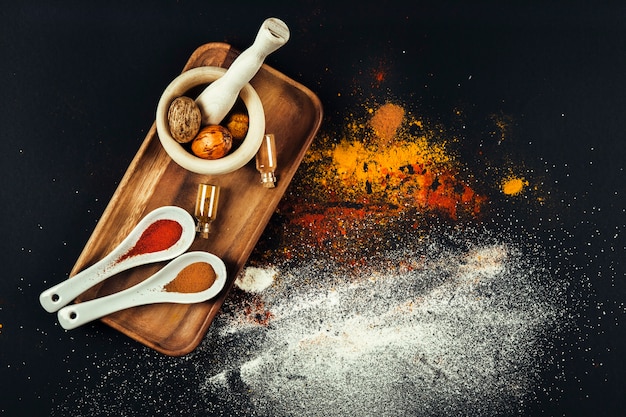 Free Photo delicious oriental spices