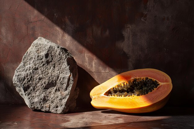 Free Photo delicious  papaya still life