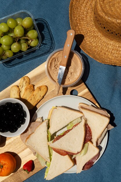 Delicious picnic still life