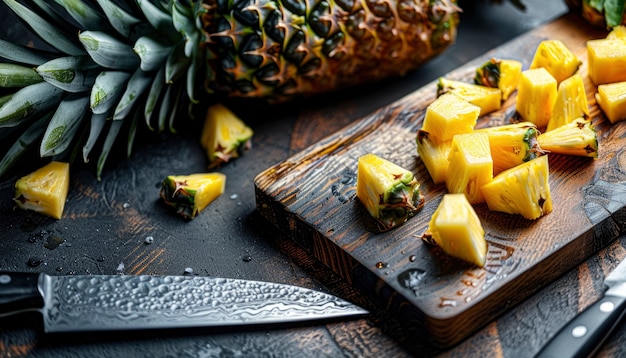 Free photo delicious  pineapple still life