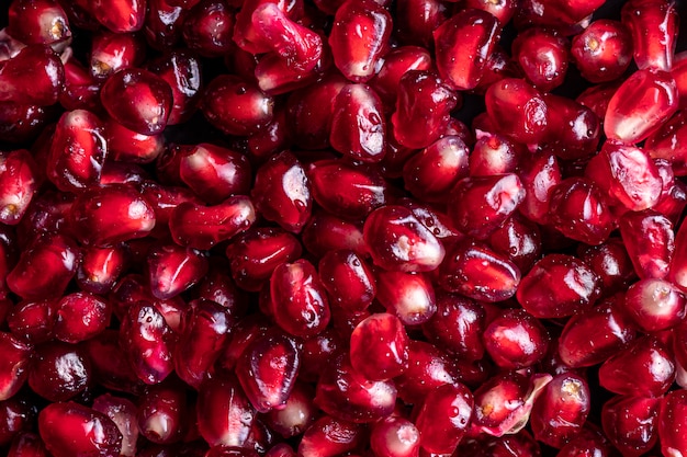 Delicious pomegranate close up