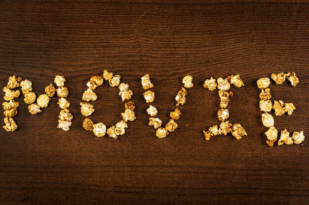 Delicious popcorn, movie word