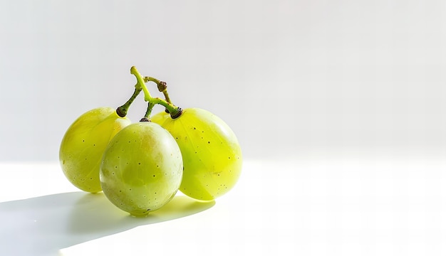 Delicious ripe green grapes