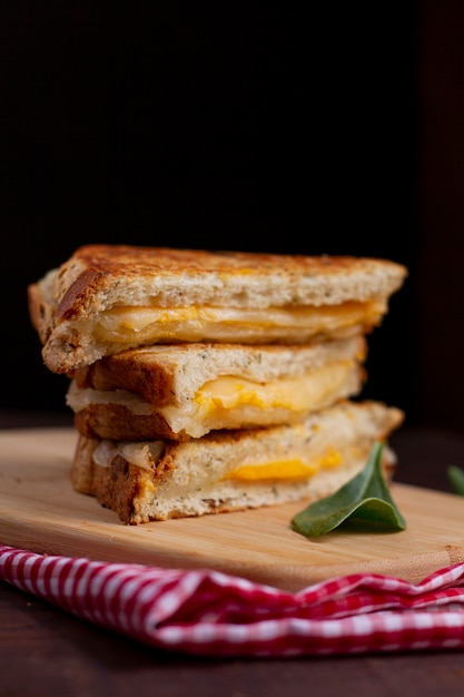 Delicious sandwitches with cheese