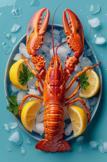 Free photo delicious seafood meal