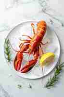 Free photo delicious seafood meal