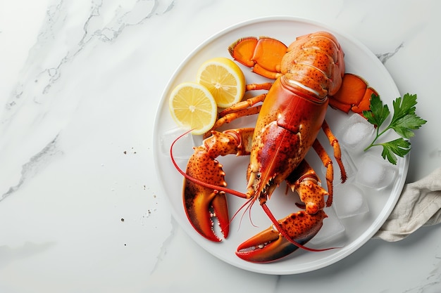 Free photo delicious seafood meal