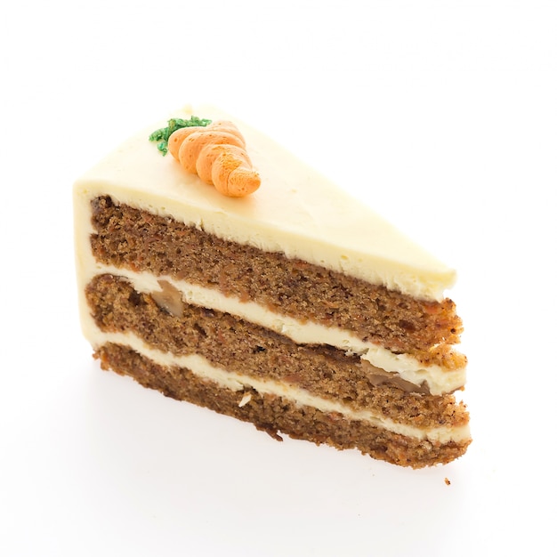 Delicious slice of carrot cake