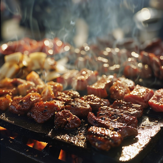 Delicious street food still life