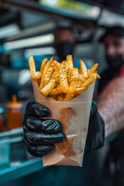 Free photo delicious street food still life