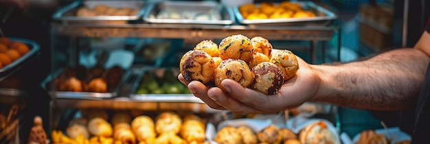 Free photo delicious street food still life