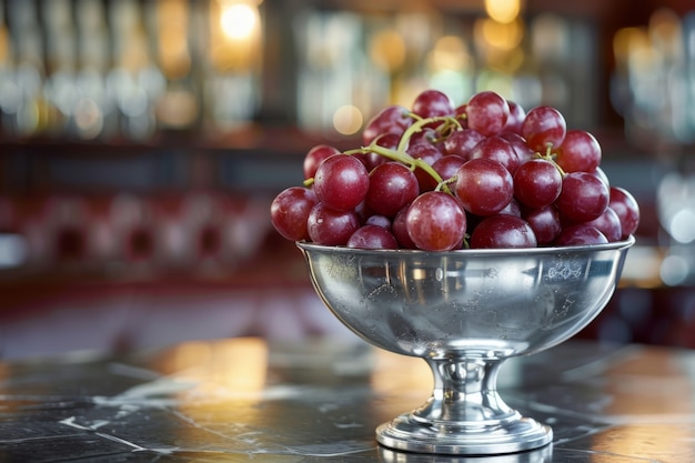 Free photo delicious sweet red grapes still life