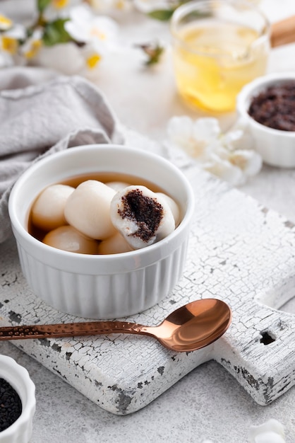 Delicious sweet tang yuan assortment