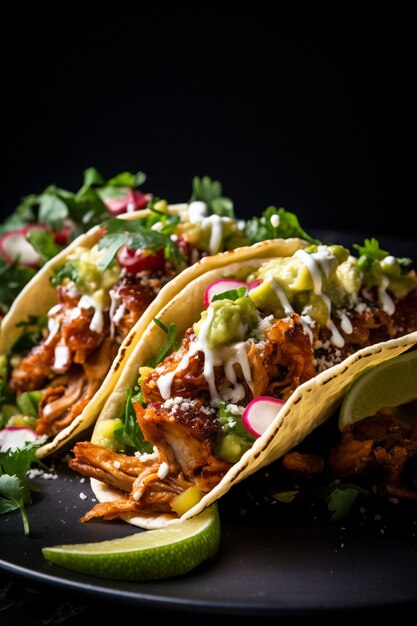 Delicious tacos arrangement